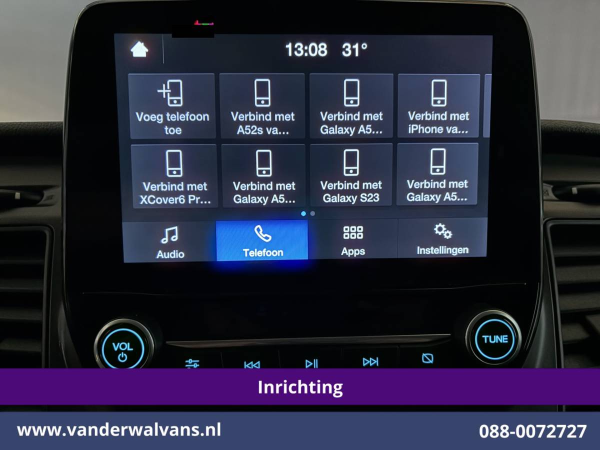 Ford Transit Ford Transit 2.0 TDCI 130pk L2H2 Inrichting Euro6 Airco | Omvormer | Imperiaal | Camera | Apple Carplay Android Auto, LED, Cruisecontrol, Trekhaak, Verwarmde voorruit, Parkeersensoren, Bijrijdersbank