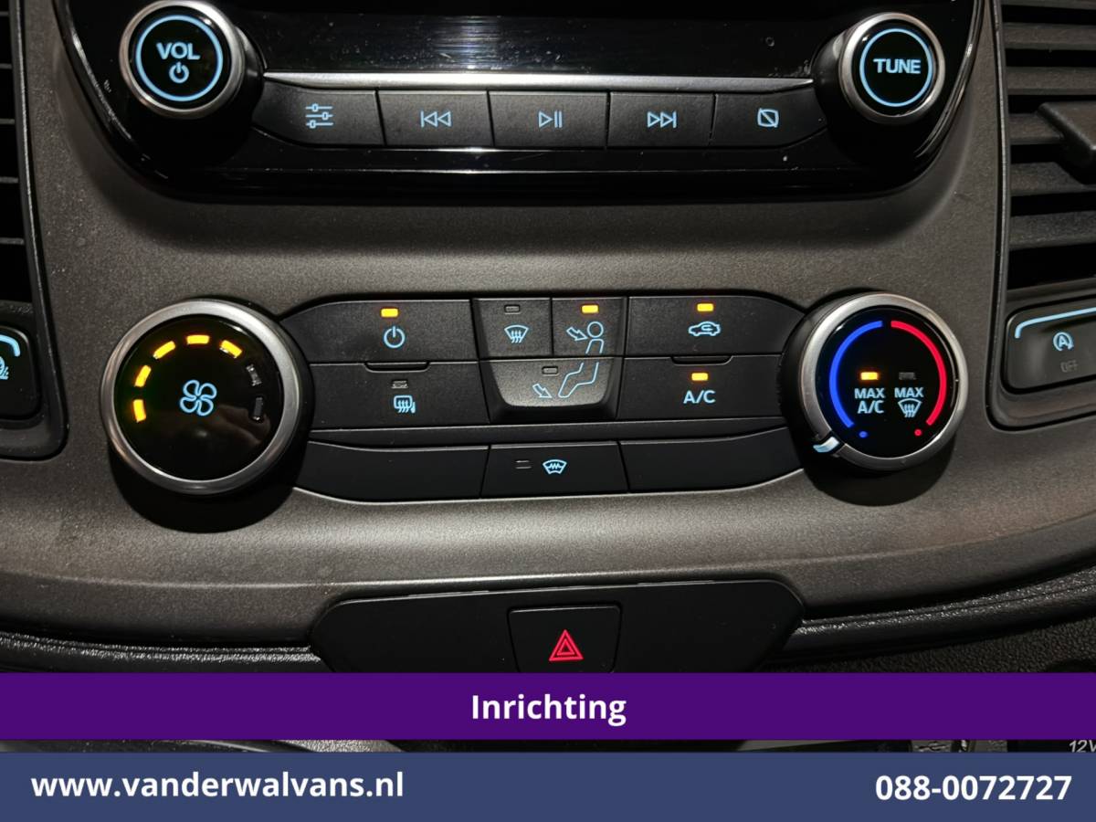 Ford Transit Ford Transit 2.0 TDCI 130pk L2H2 Inrichting Euro6 Airco | Omvormer | Imperiaal | Camera | Apple Carplay Android Auto, LED, Cruisecontrol, Trekhaak, Verwarmde voorruit, Parkeersensoren, Bijrijdersbank