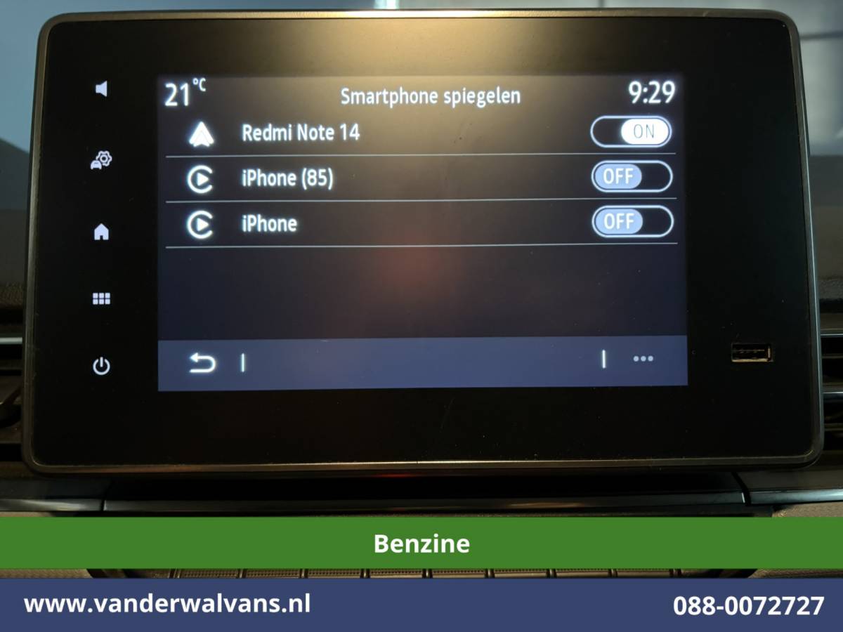 Renault Kangoo Renault Kangoo 1.3 TCe 131pk Benzine L1H1 Euro6 Airco | Camera | LED | Apple Carplay | Cruisecontrol Android Auto, Parkeersensoren, Elektrische inklapbare spiegels, 1500kg trekvermogen
