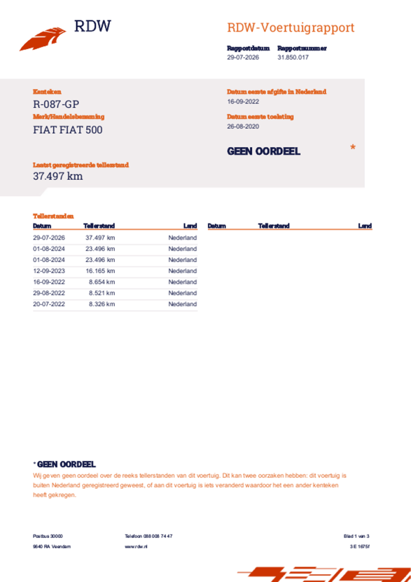 Fiat 500 Fiat 500 0.9 Turbo Sport, leder, incl garantie