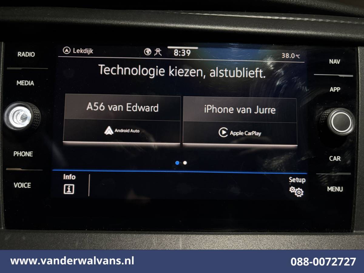 Volkswagen Transporter Volkswagen Transporter 2.0 TDI L2H1 Euro6 Airco | Navigatie | Apple Carplay | Android Auto Bijrijdersbank, Achterklep