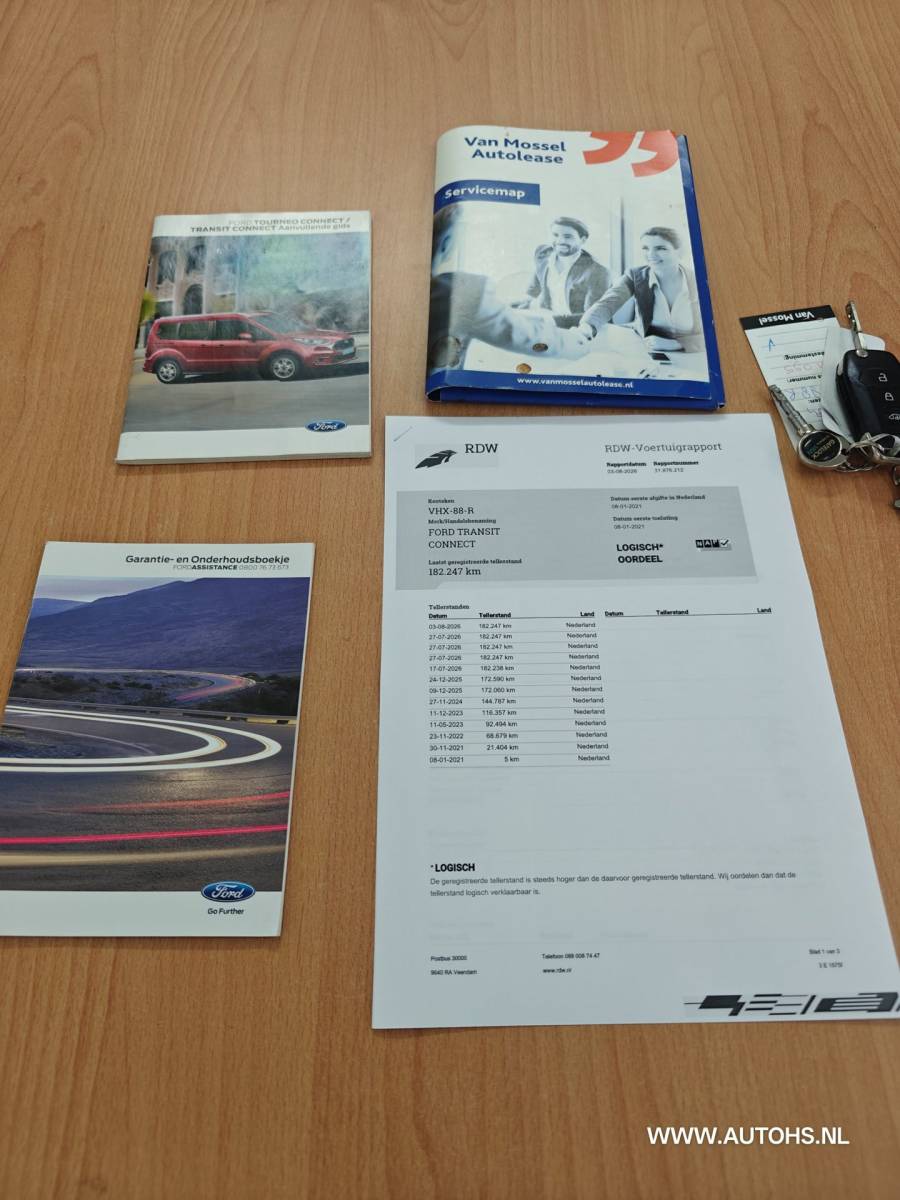 Ford Transit Connect Ford Transit Connect 1.5 EcoBlue L2, Automaat , lange uitvoering , Euro 6 , 1e eig. Distributie. vv , + werkplaats inrichting