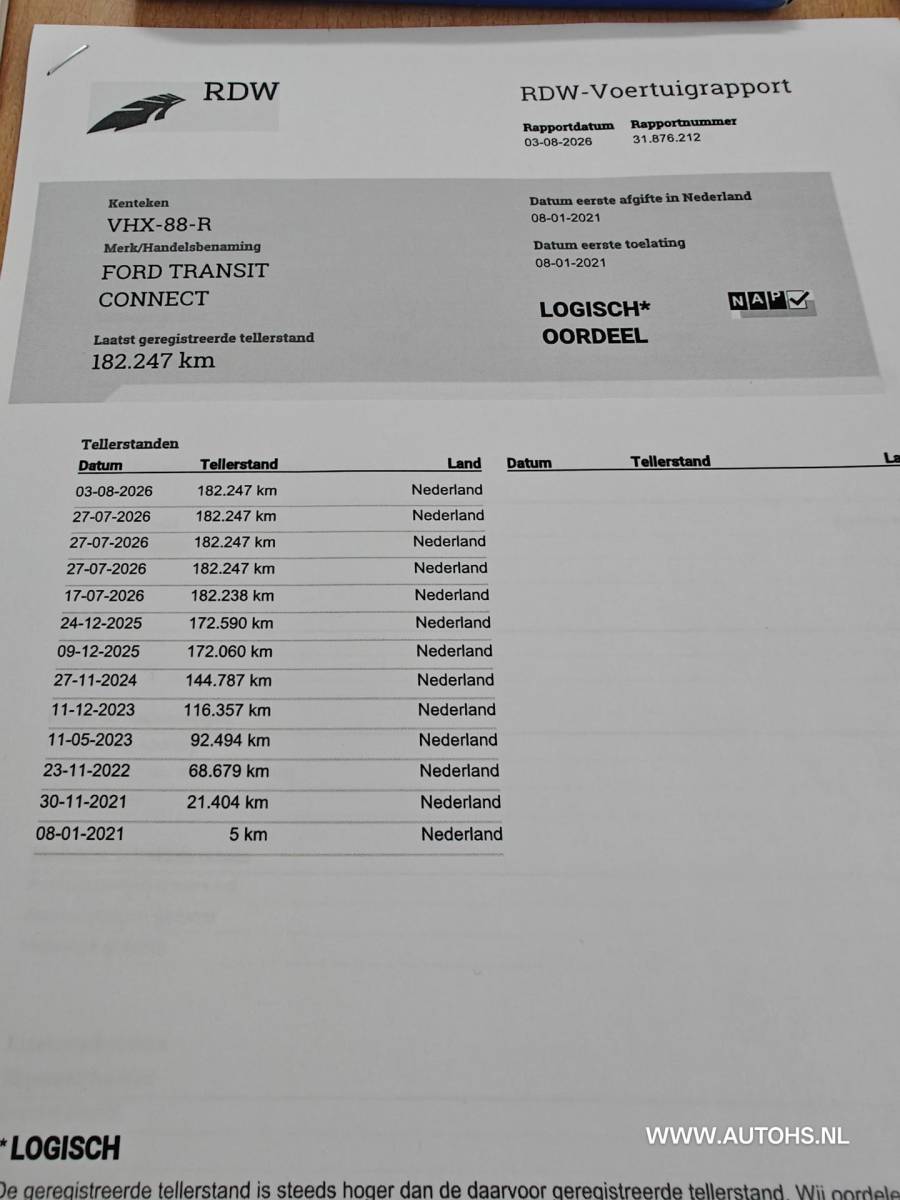 Ford Transit Connect Ford Transit Connect 1.5 EcoBlue L2, Automaat , lange uitvoering , Euro 6 , 1e eig. Distributie. vv , + werkplaats inrichting
