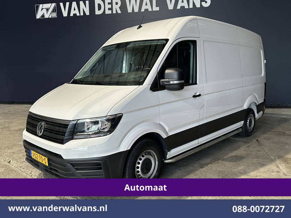 Volkswagen Crafter Volkswagen Crafter 2.0 TDI 141pk Automaat L3H3 L2H2 Euro6 Airco | Camera | Apple Carplay | 3000kg Trekhaak | Cruisecontrol Sidebars, Bijrijdersbank