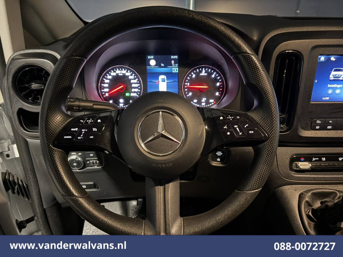 Mercedes-Benz Vito Mercedes-Benz Vito 116 CDI 164pk 2025 Model L2H1 Euro6 Airco | Navigatie | Camera | Adaptieve Cruisecontrol Stoelverwarming, Parkeersensoren, Bijrijdersbank