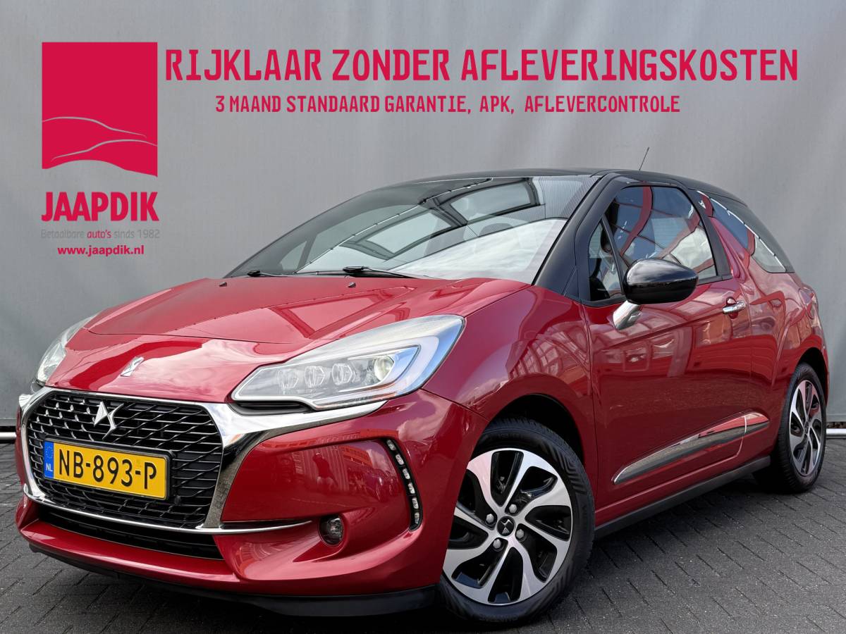 DS DS 3 DS 3 BWJ 2017 1.2 82PK So Chic AUTOMAAT | FULL LED | CARPLAY + ANDROID | NAVI | CLIMA | CRUISE | LMV | PDC