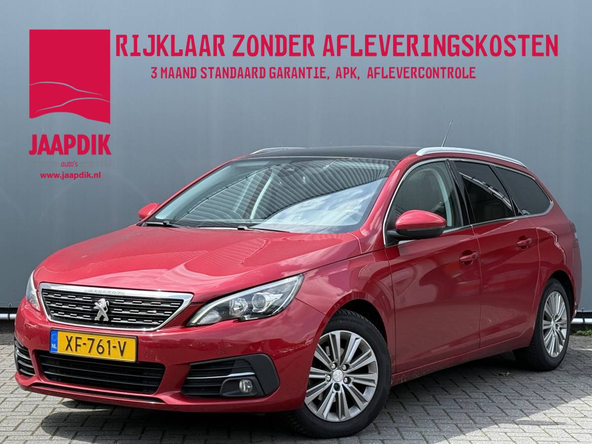 Peugeot 308 Peugeot 308 SW BWJ 2019 1.2 131 PK Blue Lease Premium NIEUWE DISTR.RIEM!! AUTOMAAT | PANORAMA | LEDER | CLIMA | ANDROID AUTO | APPLE CARPLAY | MULTIFUNCT. STUUR