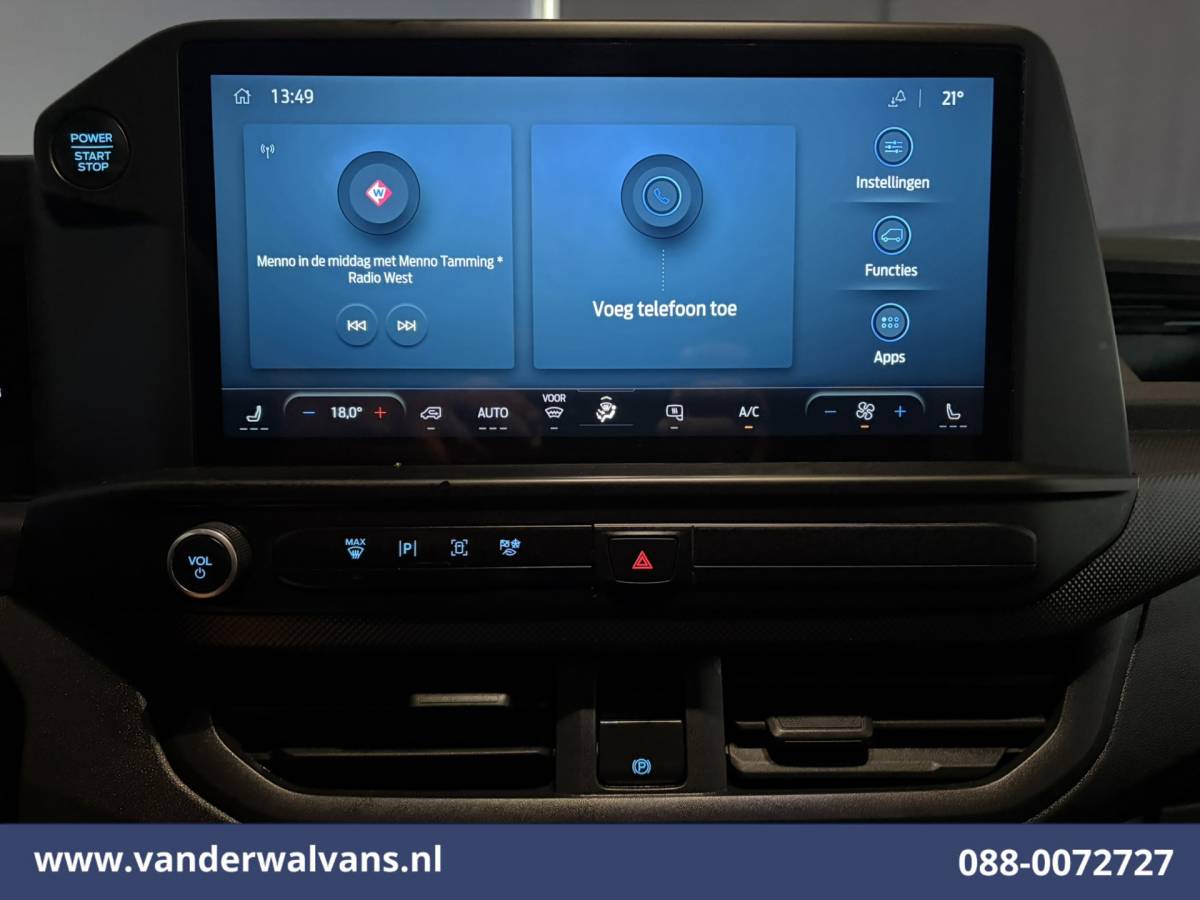 Ford Transit Custom Ford Transit Custom 2.0 TDCI 136pk L1H1 Euro6 Airco | Camera | Apple Carplay | LED | Cruisecontrol Android Auto, Verwarmde voorruit, Stoelverwarming, Parkeersensoren, Bijrijdersbank, 2740kg trekvermogen