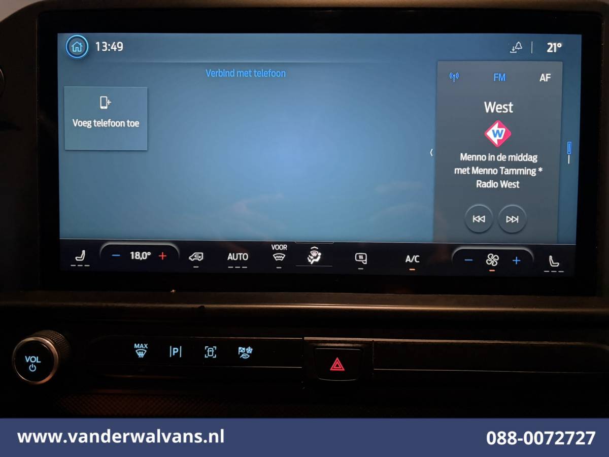 Ford Transit Custom Ford Transit Custom 2.0 TDCI 136pk L1H1 Euro6 Airco | Camera | Apple Carplay | LED | Cruisecontrol Android Auto, Verwarmde voorruit, Stoelverwarming, Parkeersensoren, Bijrijdersbank, 2740kg trekvermogen