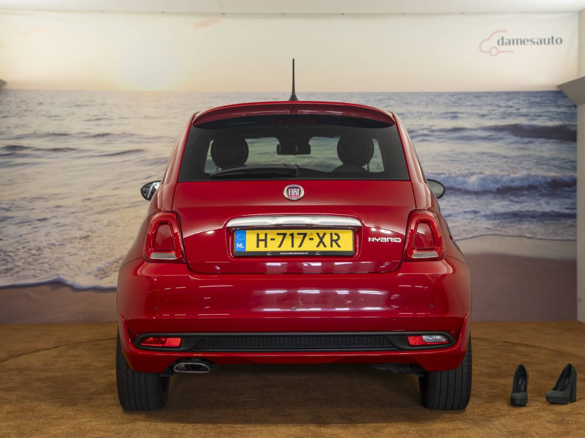 Fiat 500 Fiat 500 1.0 Hybrid Rockstar, leder, vol opties, NAP, Incl garantie.