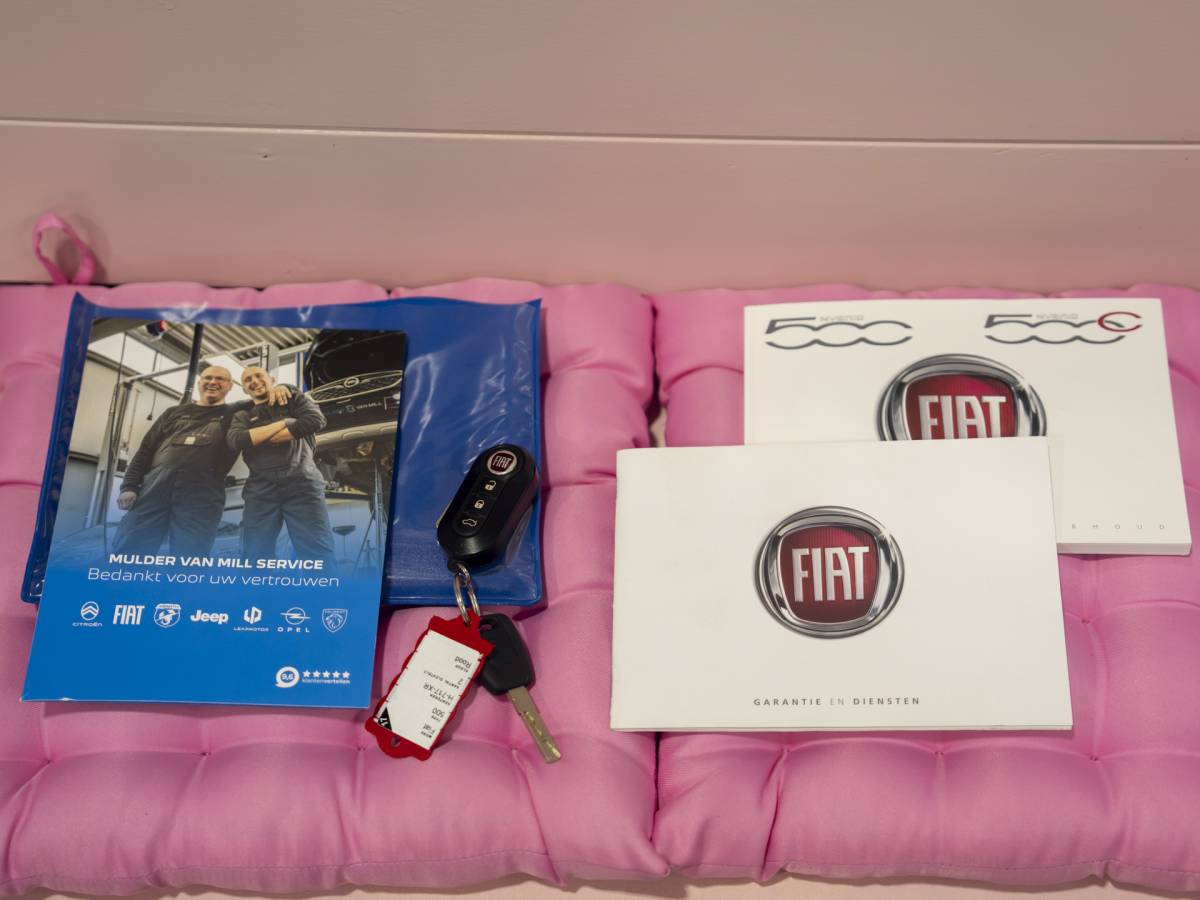 Fiat 500 Fiat 500 1.0 Hybrid Rockstar, leder, vol opties, NAP, Incl garantie.