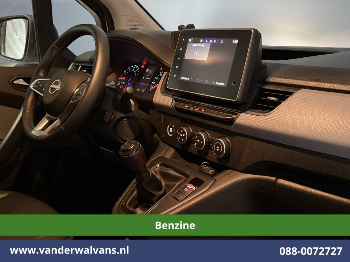Nissan Townstar Nissan Townstar 1.3 TCe 131pk Benzine L1H1 Euro6 Airco | Camera | LED | Apple Carplay | Cruisecontrol Parkeersensoren, 1500kg trekvermogen