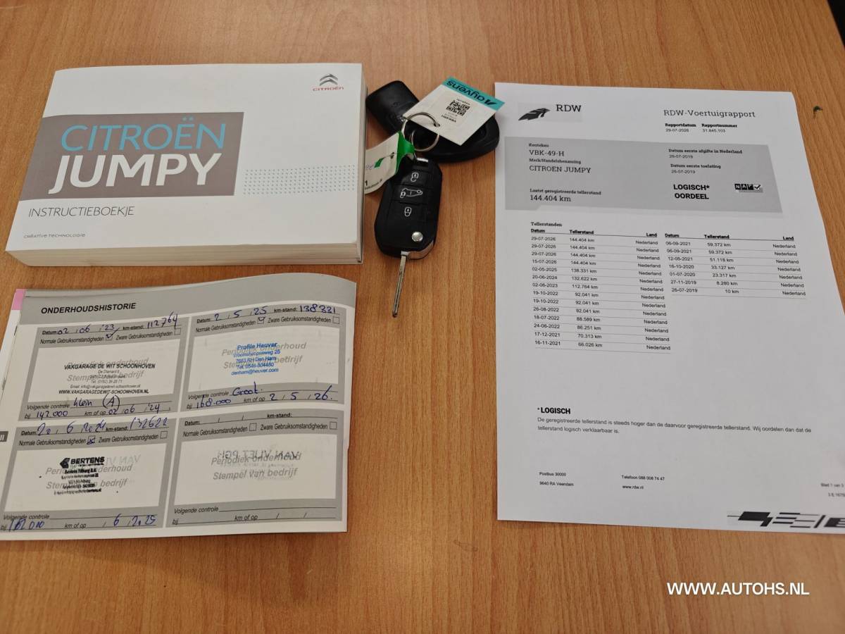 Citroën Jumpy Citroen Jumpy 2.0 BlueHDI 180 PK Automaat , Hondenvervoer ,Apk Aug 2027 , 1e eig. Ex overheid, Euro 6
