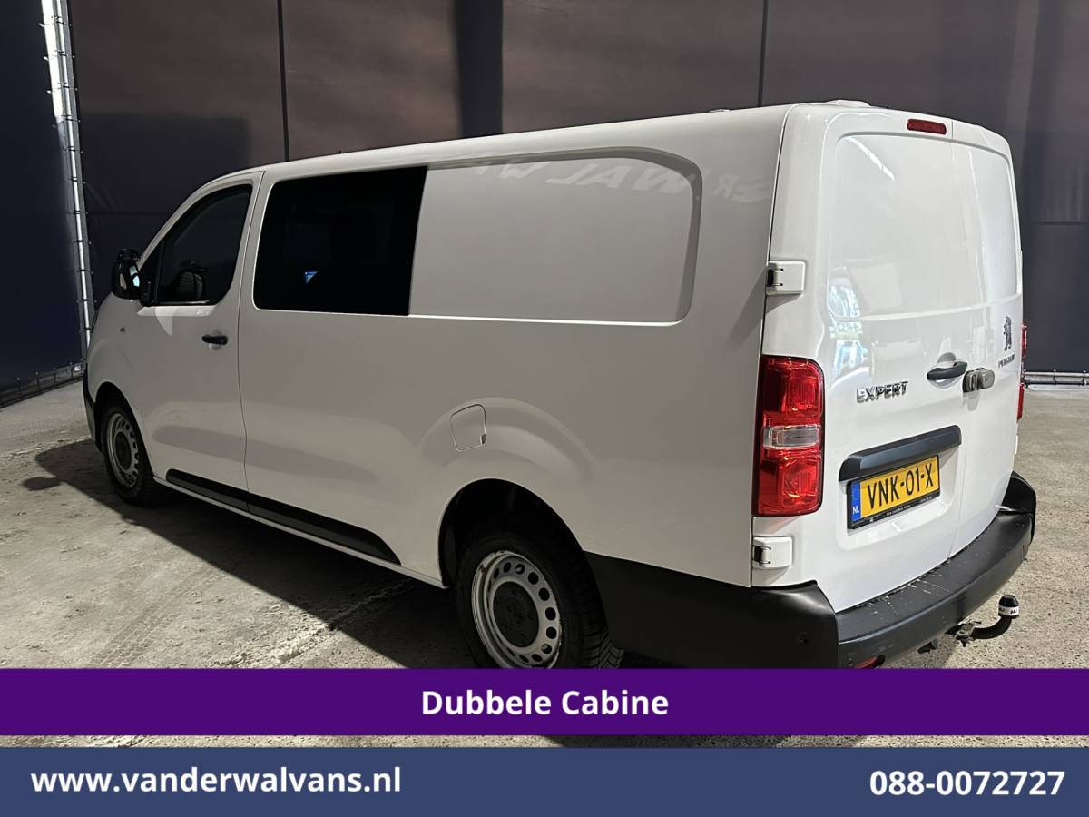 Peugeot Expert Peugeot Expert 2.0 BlueHDI 123pk L3H1 Dubbele Cabine Euro6 Airco | 5-Zits | Camera | Navigatie | Apple Carplay Android Auto, Cruisecontrol, 2500kg Trekhaak, Parkeersensoren