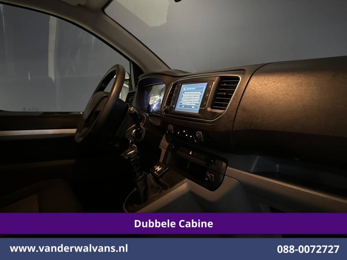 Peugeot Expert Peugeot Expert 2.0 BlueHDI 123pk L3H1 Dubbele Cabine Euro6 Airco | 5-Zits | Camera | Navigatie | Apple Carplay Android Auto, Cruisecontrol, 2500kg Trekhaak, Parkeersensoren