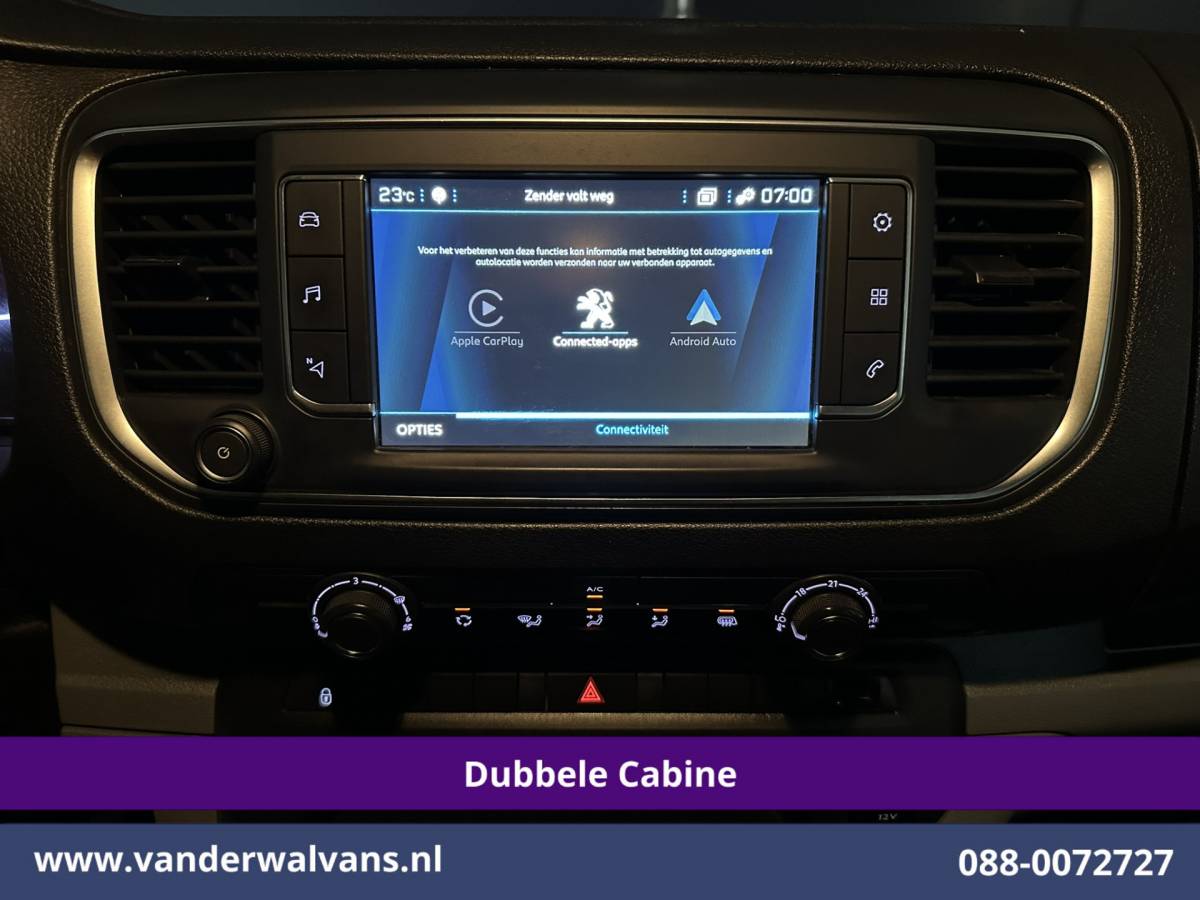Peugeot Expert Peugeot Expert 2.0 BlueHDI 123pk L3H1 Dubbele Cabine Euro6 Airco | 5-Zits | Camera | Navigatie | Apple Carplay Android Auto, Cruisecontrol, 2500kg Trekhaak, Parkeersensoren