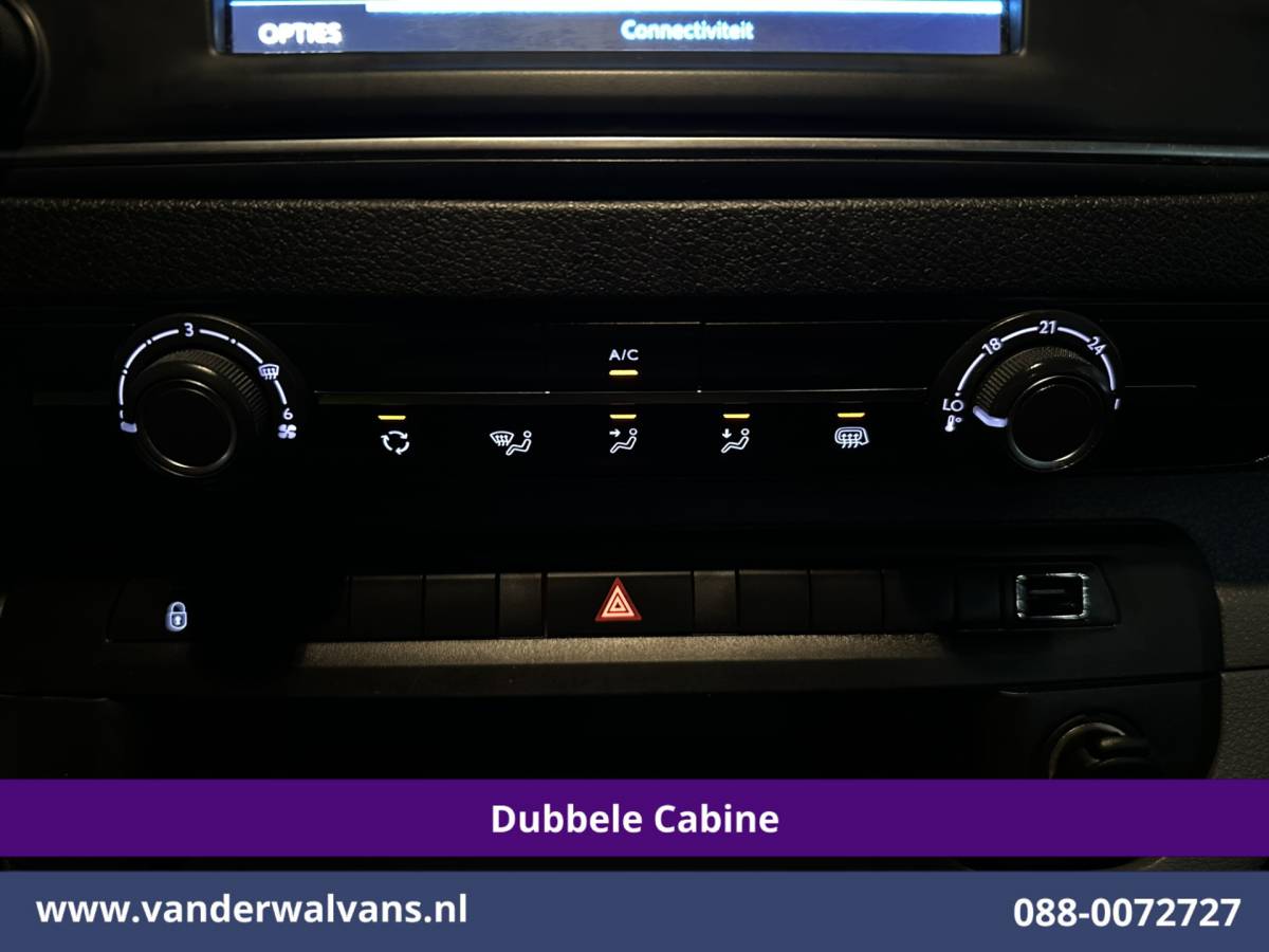 Peugeot Expert Peugeot Expert 2.0 BlueHDI 123pk L3H1 Dubbele Cabine Euro6 Airco | 5-Zits | Camera | Navigatie | Apple Carplay Android Auto, Cruisecontrol, 2500kg Trekhaak, Parkeersensoren