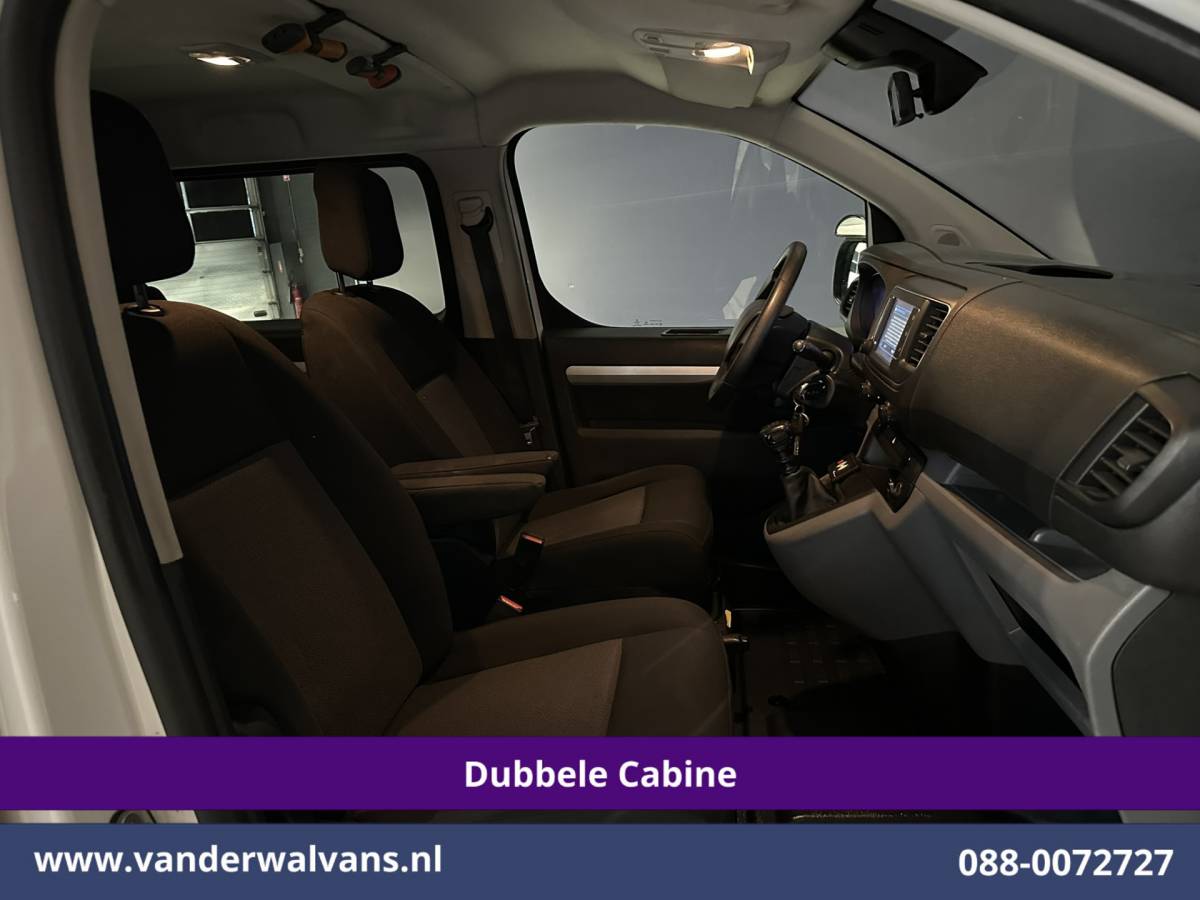 Peugeot Expert Peugeot Expert 2.0 BlueHDI 123pk L3H1 Dubbele Cabine Euro6 Airco | 5-Zits | Camera | Navigatie | Apple Carplay Android Auto, Cruisecontrol, 2500kg Trekhaak, Parkeersensoren