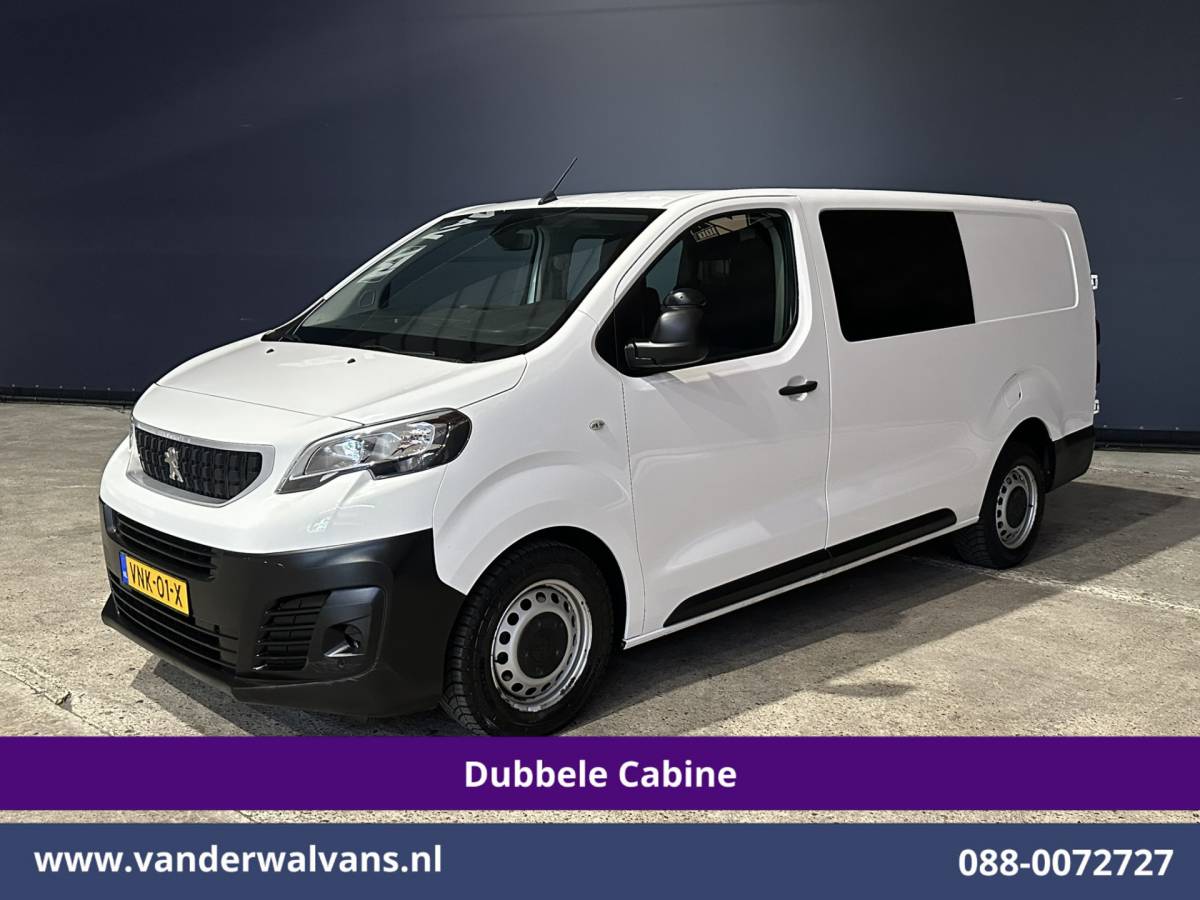 Peugeot Expert Peugeot Expert 2.0 BlueHDI 123pk L3H1 Dubbele Cabine Euro6 Airco | 5-Zits | Camera | Navigatie | Apple Carplay Android Auto, Cruisecontrol, 2500kg Trekhaak, Parkeersensoren