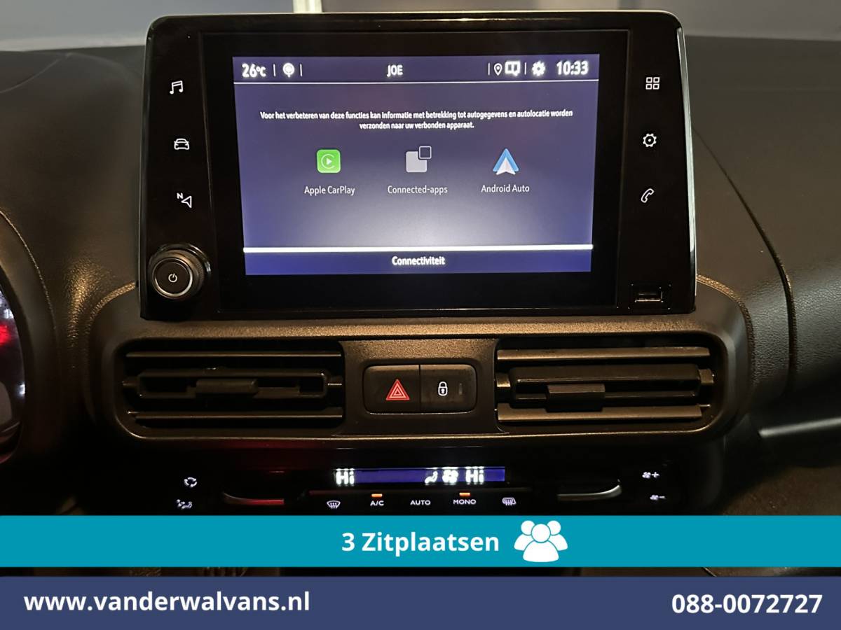 Opel Combo Opel Combo 1.5D 102pk L1H1 Euro6 Airco | 3-Zits | Camera | Navigatie | Apple Carplay | 1500kg Trekhaak | Cruisecontrol Android Auto, Parkeersensoren, Bijrijdersbank