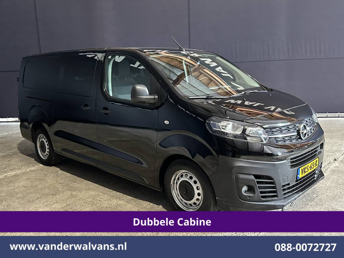 Opel Vivaro Opel Vivaro 2.0 CDTI 123pk Automaat L3H1 Dubbele Cabine Euro6 Airco | 5-Zits | Camera | Navigatie | Apple Carplay Cruisecontrol, Parkeersensoren