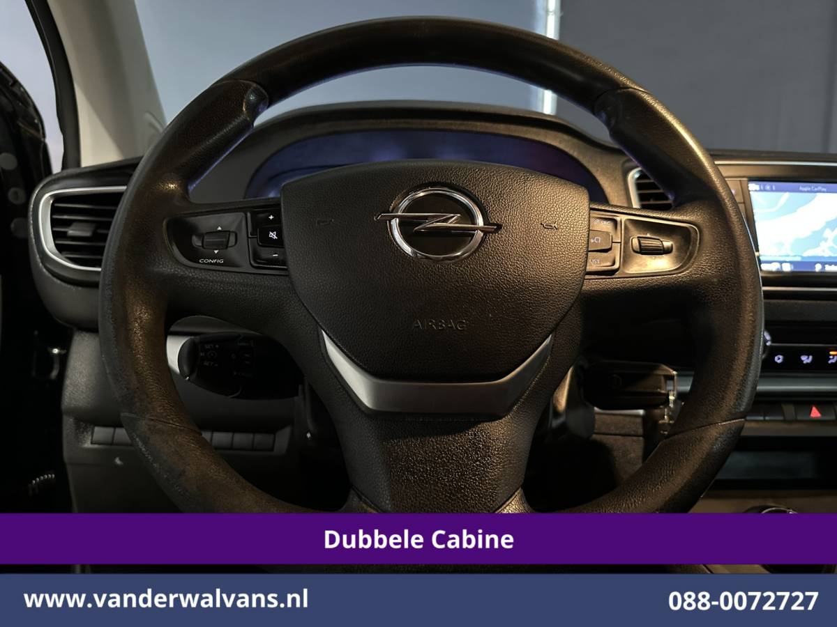 Opel Vivaro Opel Vivaro 2.0 CDTI 123pk Automaat L3H1 Dubbele Cabine Euro6 Airco | 5-Zits | Camera | Navigatie | Apple Carplay Cruisecontrol, Parkeersensoren