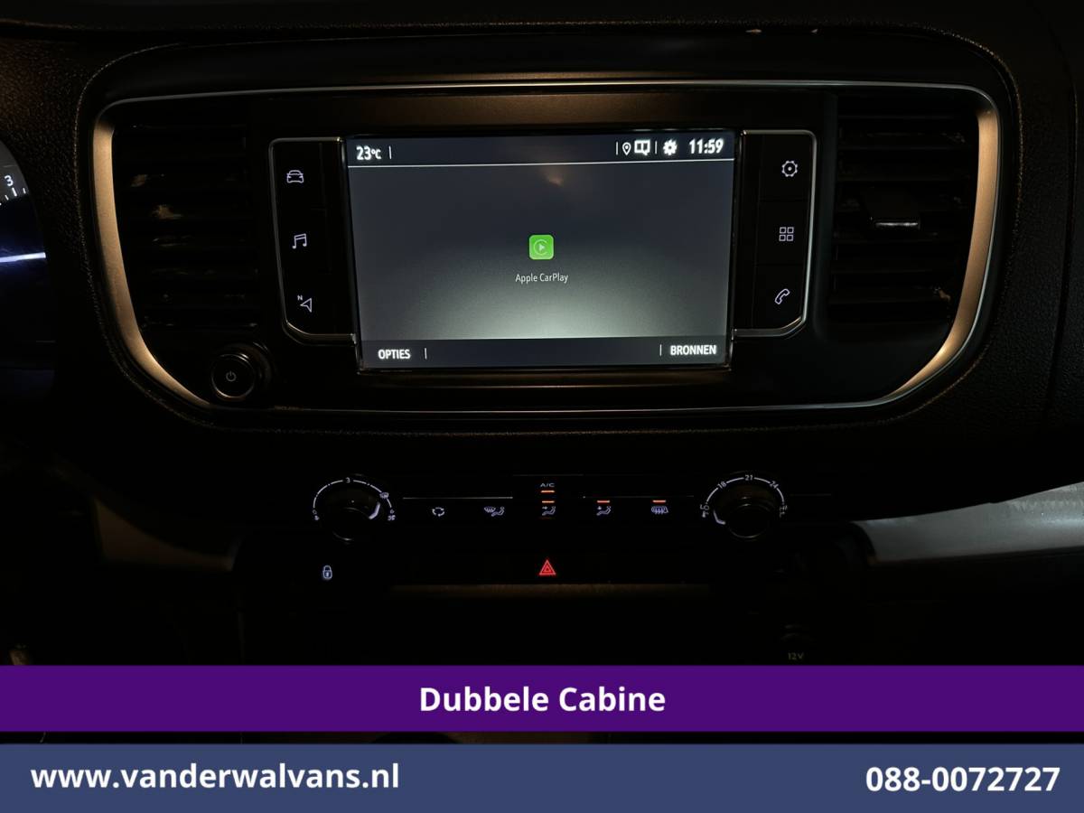 Opel Vivaro Opel Vivaro 2.0 CDTI 123pk Automaat L3H1 Dubbele Cabine Euro6 Airco | 5-Zits | Camera | Navigatie | Apple Carplay Cruisecontrol, Parkeersensoren