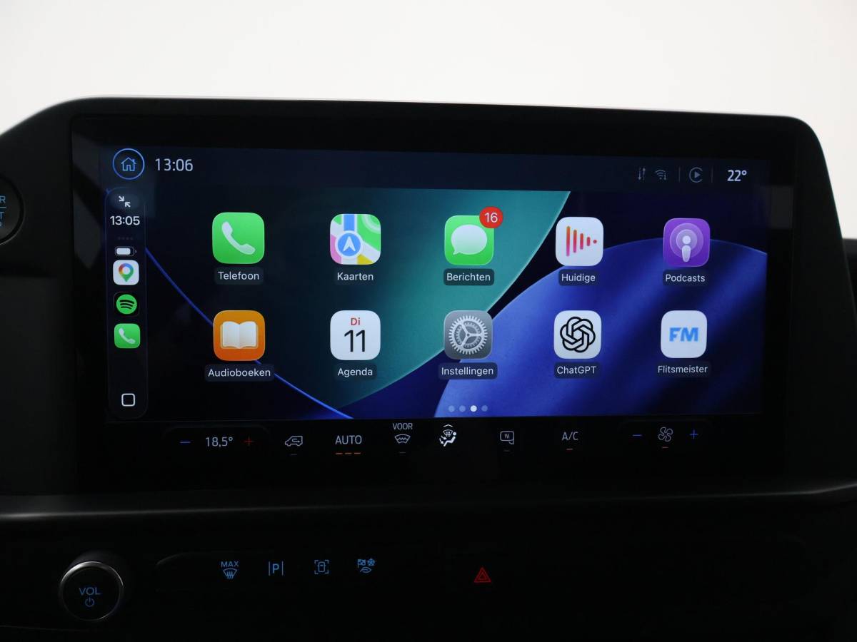 Ford Transit Custom Ford Transit Custom 300 2.0 TDCI L2H1 6-PERS DUBBEL CAB. + TREKHAAK | CARPLAY | CAMERA