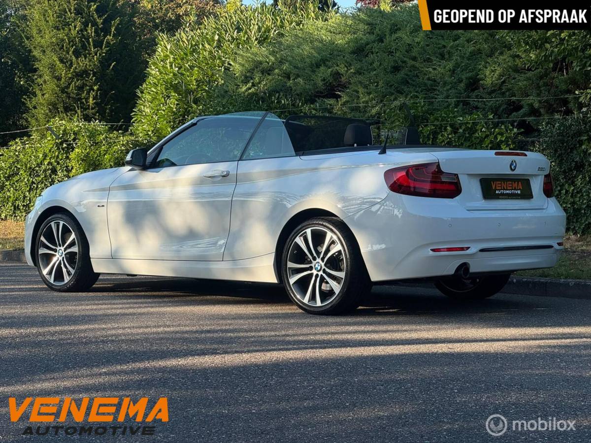BMW 2 Serie BMW 220i Cabrio Sport Executive|1e Eigenaar|Xenon|LED|6-bak