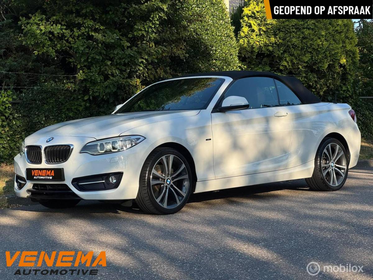 BMW 2 Serie BMW 220i Cabrio Sport Executive|1e Eigenaar|Xenon|LED|6-bak