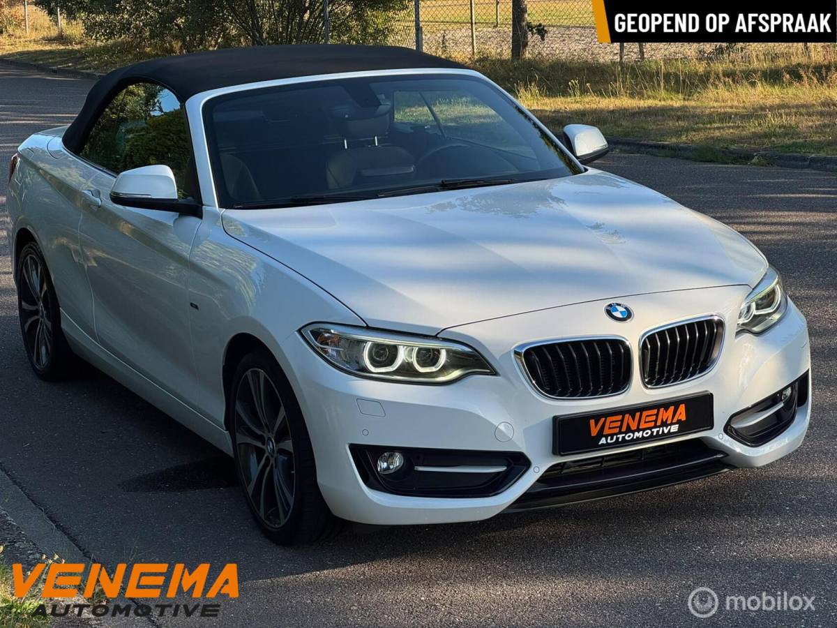 BMW 2 Serie BMW 220i Cabrio Sport Executive|1e Eigenaar|Xenon|LED|6-bak