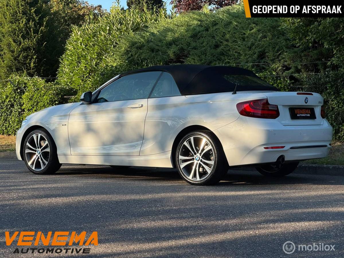 BMW 2 Serie BMW 220i Cabrio Sport Executive|1e Eigenaar|Xenon|LED|6-bak