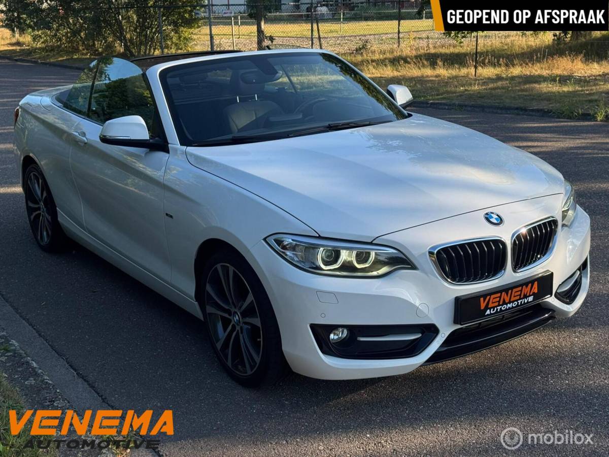 BMW 2 Serie BMW 220i Cabrio Sport Executive|1e Eigenaar|Xenon|LED|6-bak