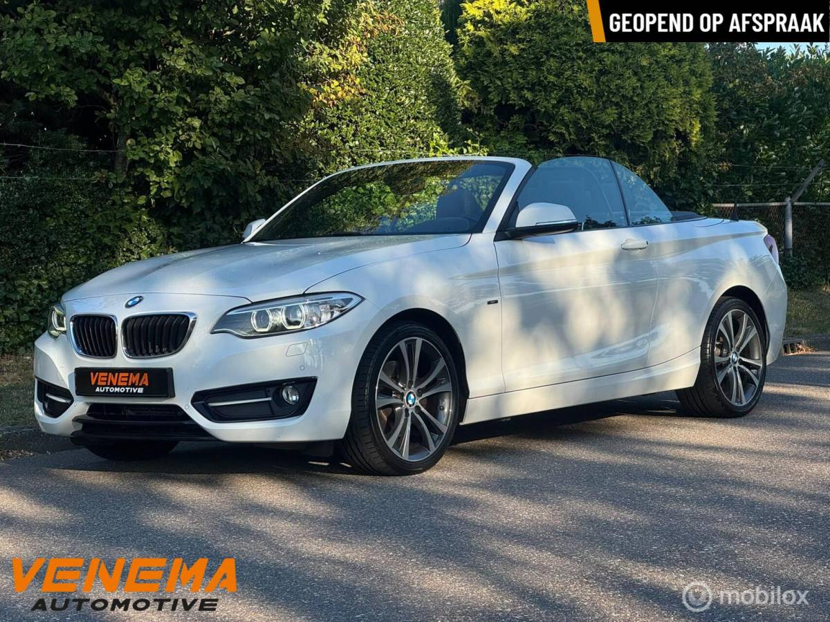 BMW 2 Serie BMW 220i Cabrio Sport Executive|1e Eigenaar|Xenon|LED|6-bak