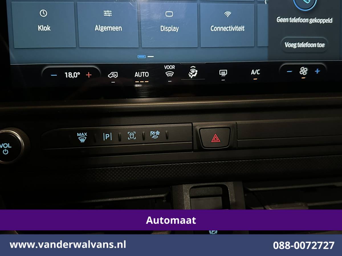 Ford Transit Custom Ford Transit Custom 2.0 TDCI 136pk Automaat L1H1 Euro6 Airco | Camera | Apple Carplay | Cruisecontrol | LED | 2740kg trekhaak Android Auto, Parkeersensoren, Verwarmde voorruit, Bijrijdersbank