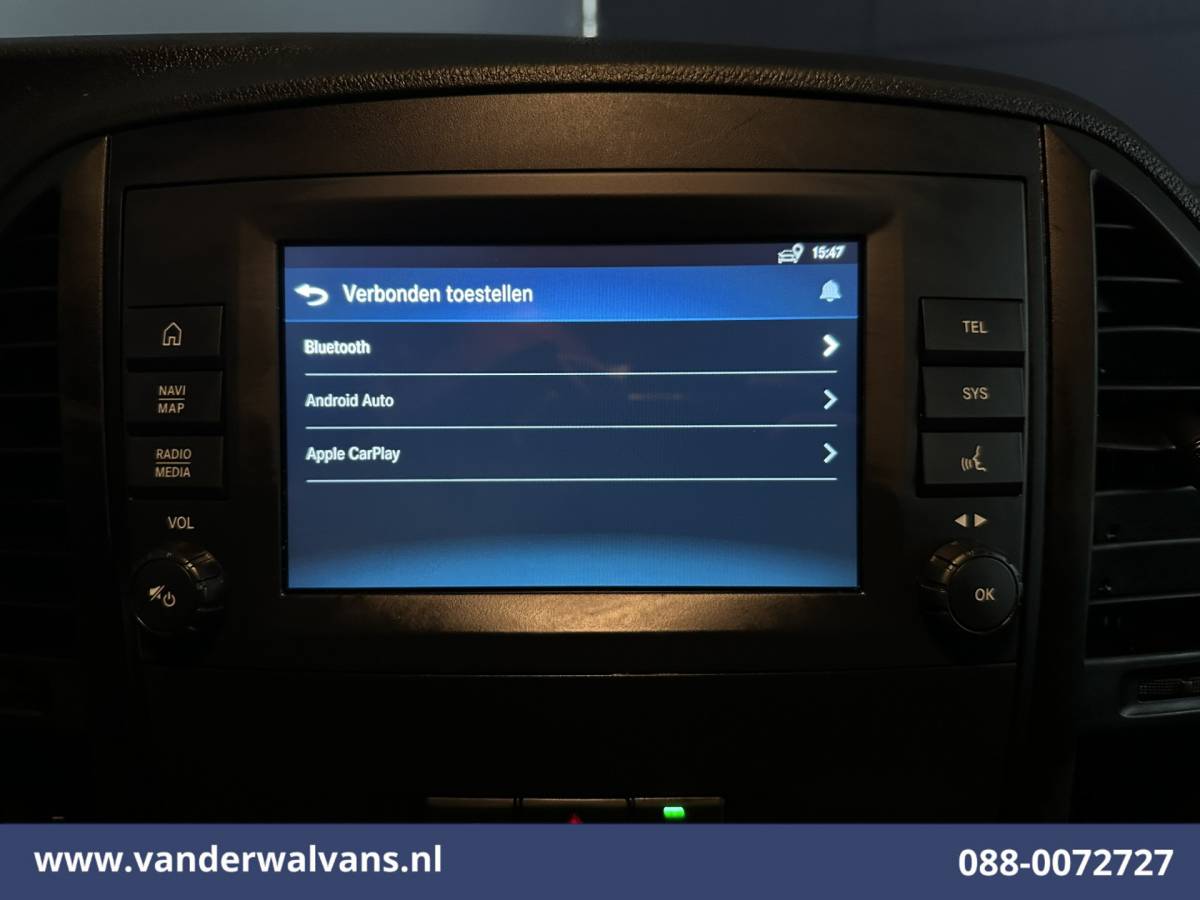 Mercedes-Benz Vito Mercedes-Benz Vito 116 CDI 164pk L2H1 Euro6 Airco | Camera | Navigatie | Apple Carplay | Cruisecontrol Android Auto, Stoelverwarming, Parkeersensoren, Bijrijdersbank