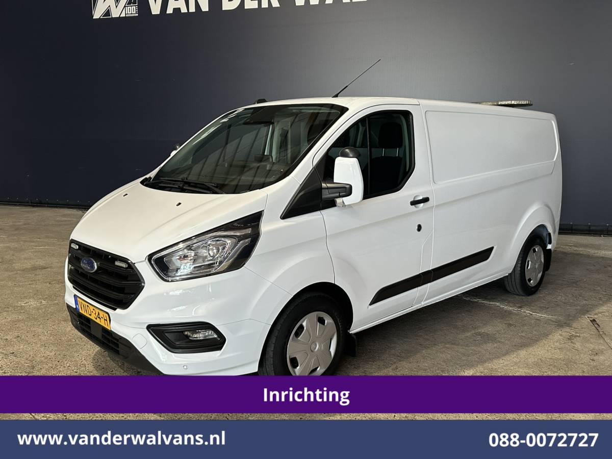 Ford Transit Custom Ford Transit Custom 2.0 TDCI 130pk L2H1 Inrichting Euro6 Airco | Camera | 2800kg Trekhaak | LED | Cruisecontrol Stoelverwarming, Verwarmde voorruit, Parkeersensoren, Achterklep