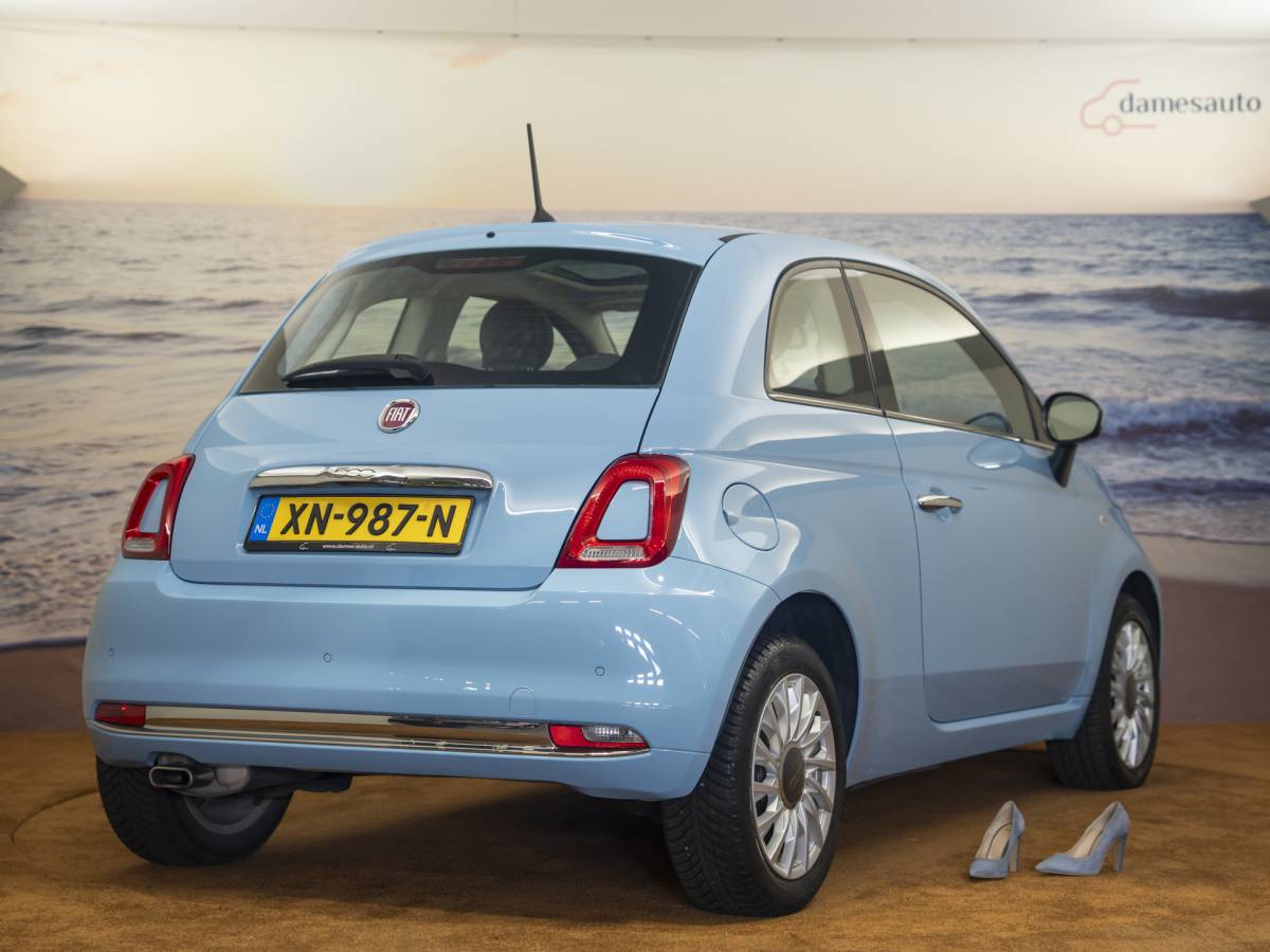 Fiat 500 Fiat 500 1.2 Lounge Babyblauw, incl garantie