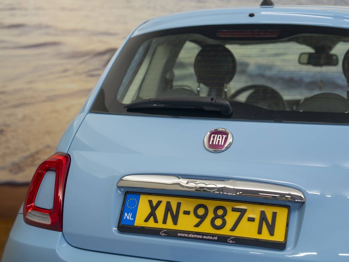 Fiat 500 Fiat 500 1.2 Lounge Babyblauw, incl garantie