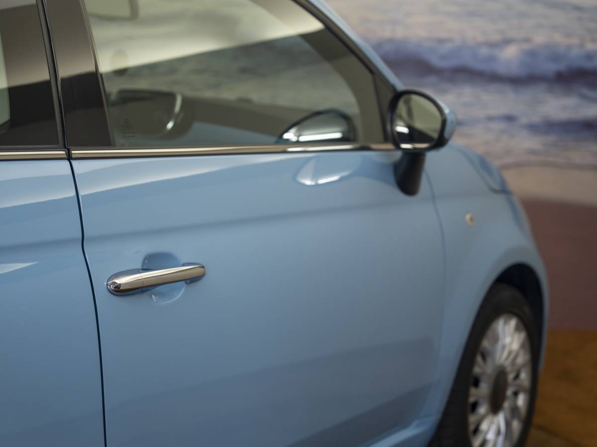 Fiat 500 Fiat 500 1.2 Lounge Babyblauw, incl garantie