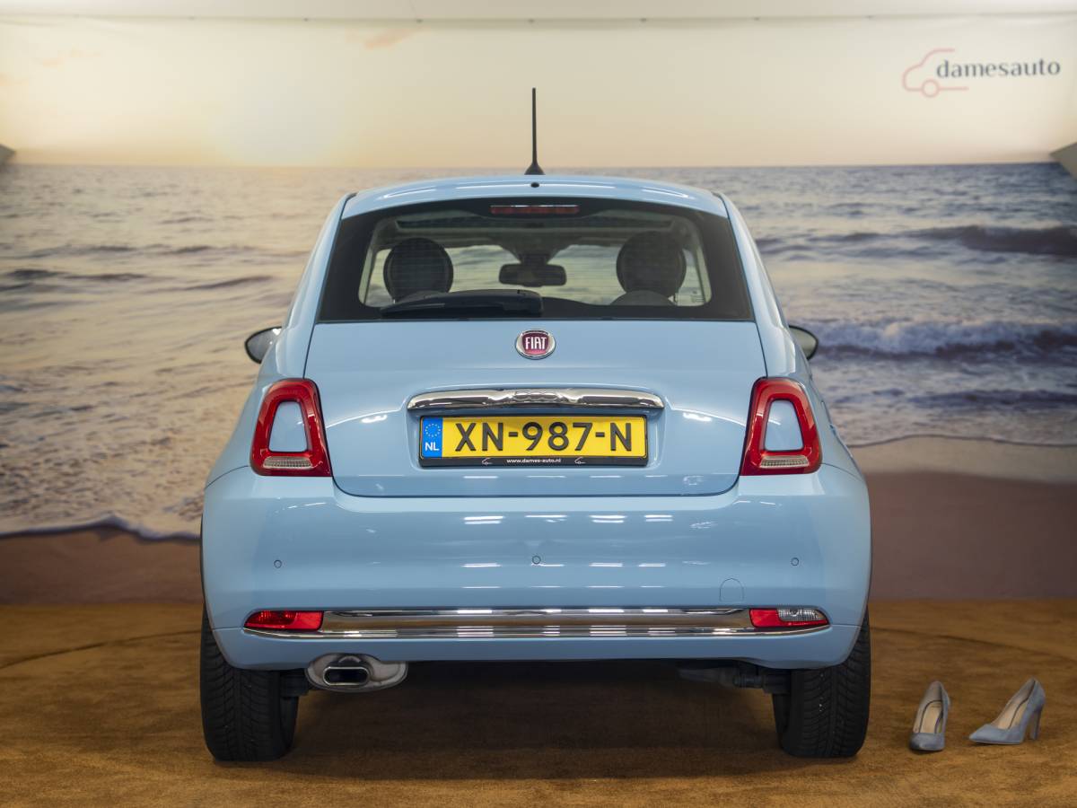 Fiat 500 Fiat 500 1.2 Lounge Babyblauw, incl garantie
