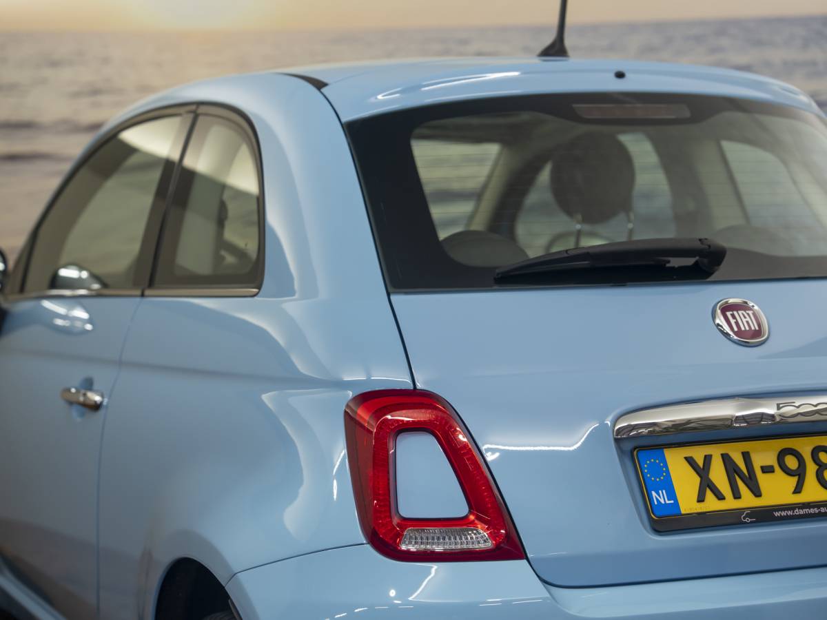 Fiat 500 Fiat 500 1.2 Lounge Babyblauw, incl garantie