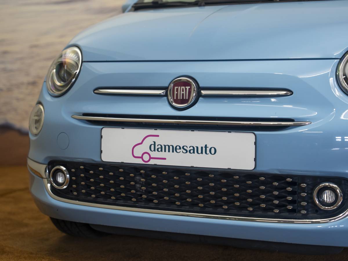 Fiat 500 Fiat 500 1.2 Lounge Babyblauw, incl garantie