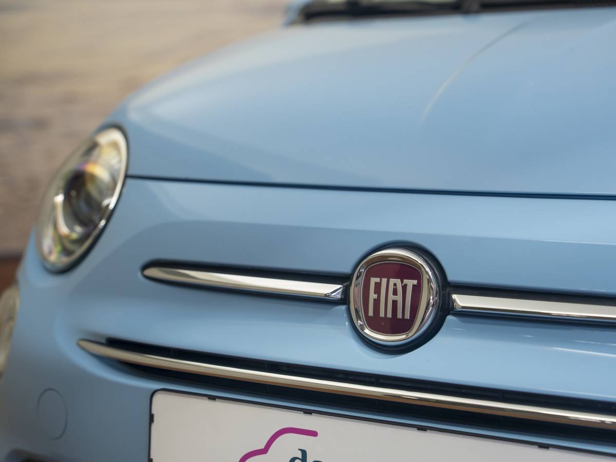 Fiat 500 Fiat 500 1.2 Lounge Babyblauw, incl garantie