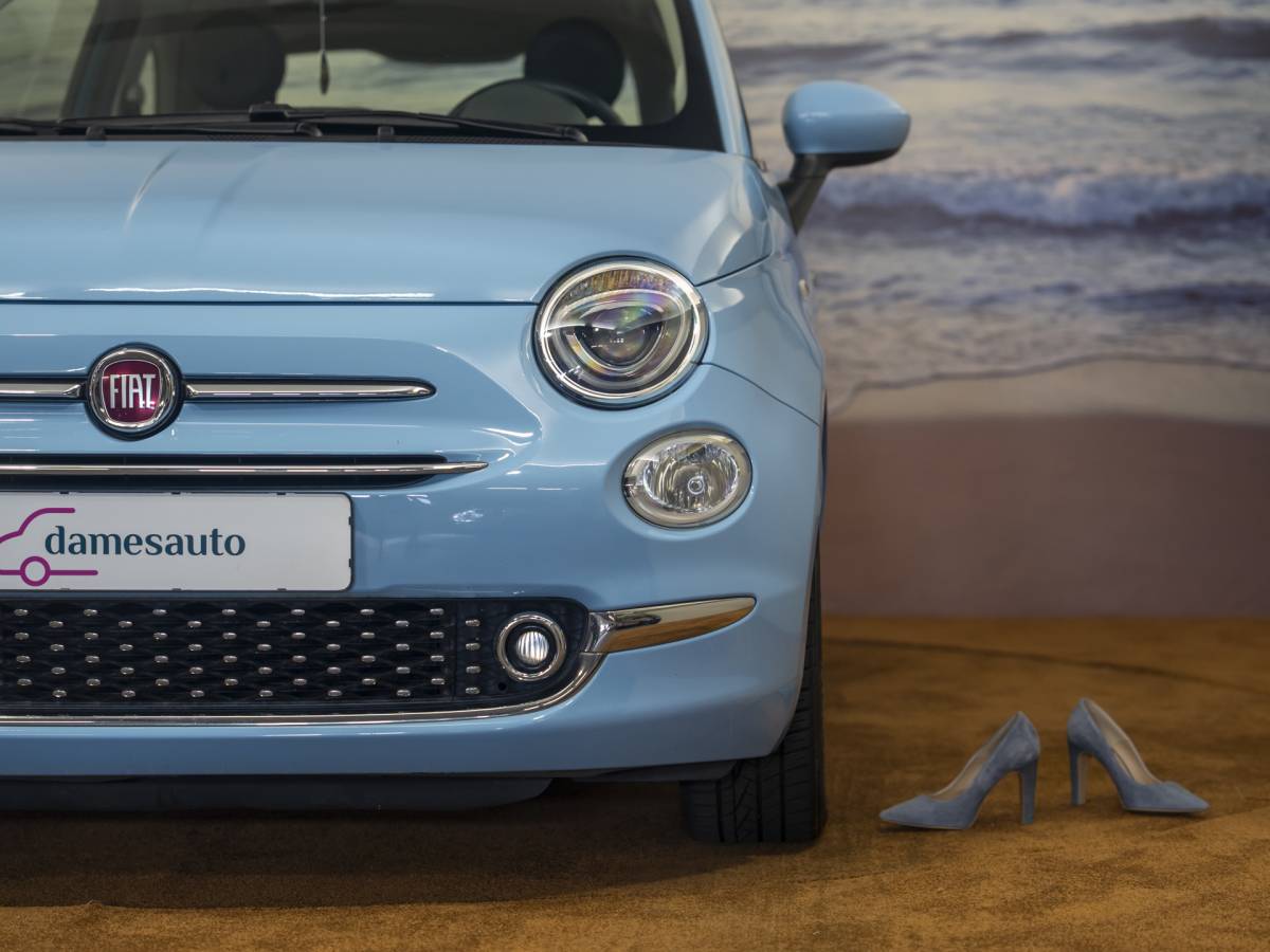 Fiat 500 Fiat 500 1.2 Lounge Babyblauw, incl garantie