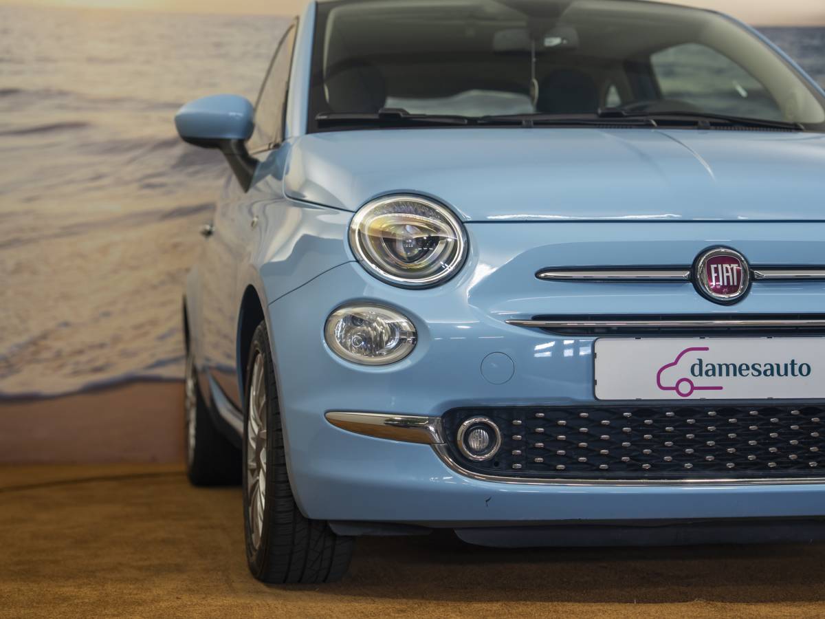 Fiat 500 Fiat 500 1.2 Lounge Babyblauw, incl garantie