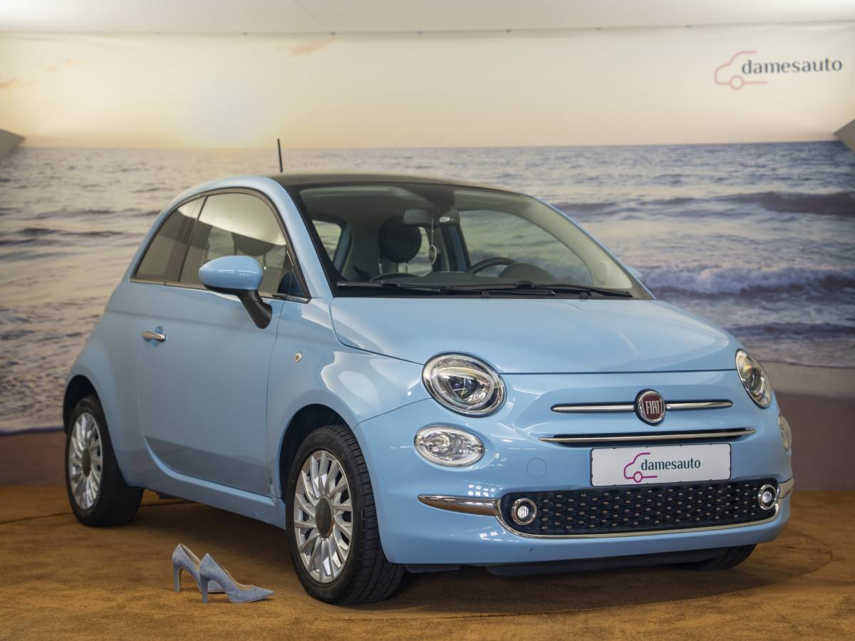 Fiat 500 Fiat 500 1.2 Lounge Babyblauw, incl garantie