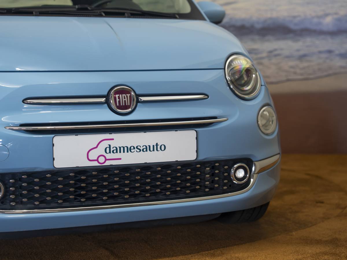 Fiat 500 Fiat 500 1.2 Lounge Babyblauw, incl garantie