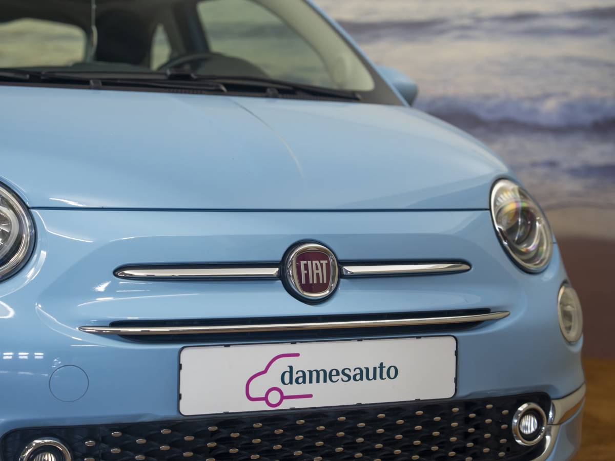 Fiat 500 Fiat 500 1.2 Lounge Babyblauw, incl garantie