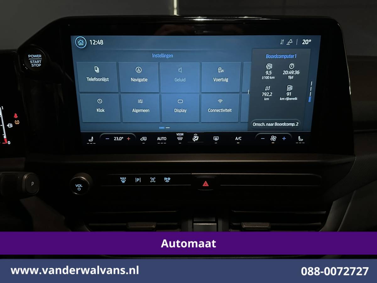 Ford Transit Custom Ford Transit Custom 2.0 TDCI 136pk Automaat L1H1 Euro6 Airco | Camera | Navigatie | LED | LM Velgen | Apple Carplay Android Auto, Stoelverwarming, Verwarmde voorruit, Parkeersensoren, Bijrijdersbank